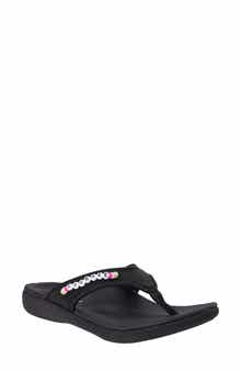 Yumi Friendship Courage Beaded Flip Flop