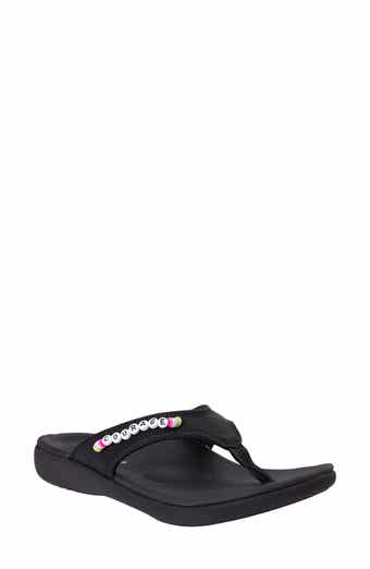 Yumi Friendship Courage Beaded Flip Flop