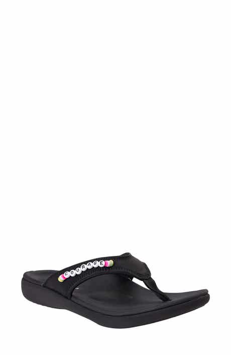Yumi Friendship Courage Beaded Flip Flop