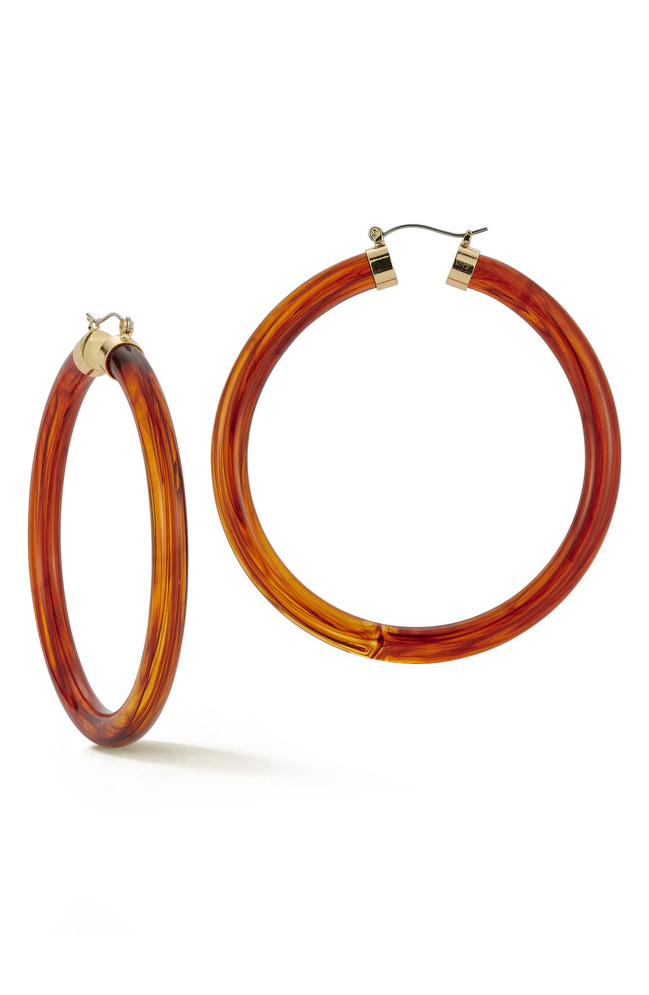 SPHERA MILANO Large Round Hoop Earrings