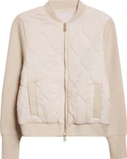 Ramy Brook Miranda Mixed Media Quilted Jacket