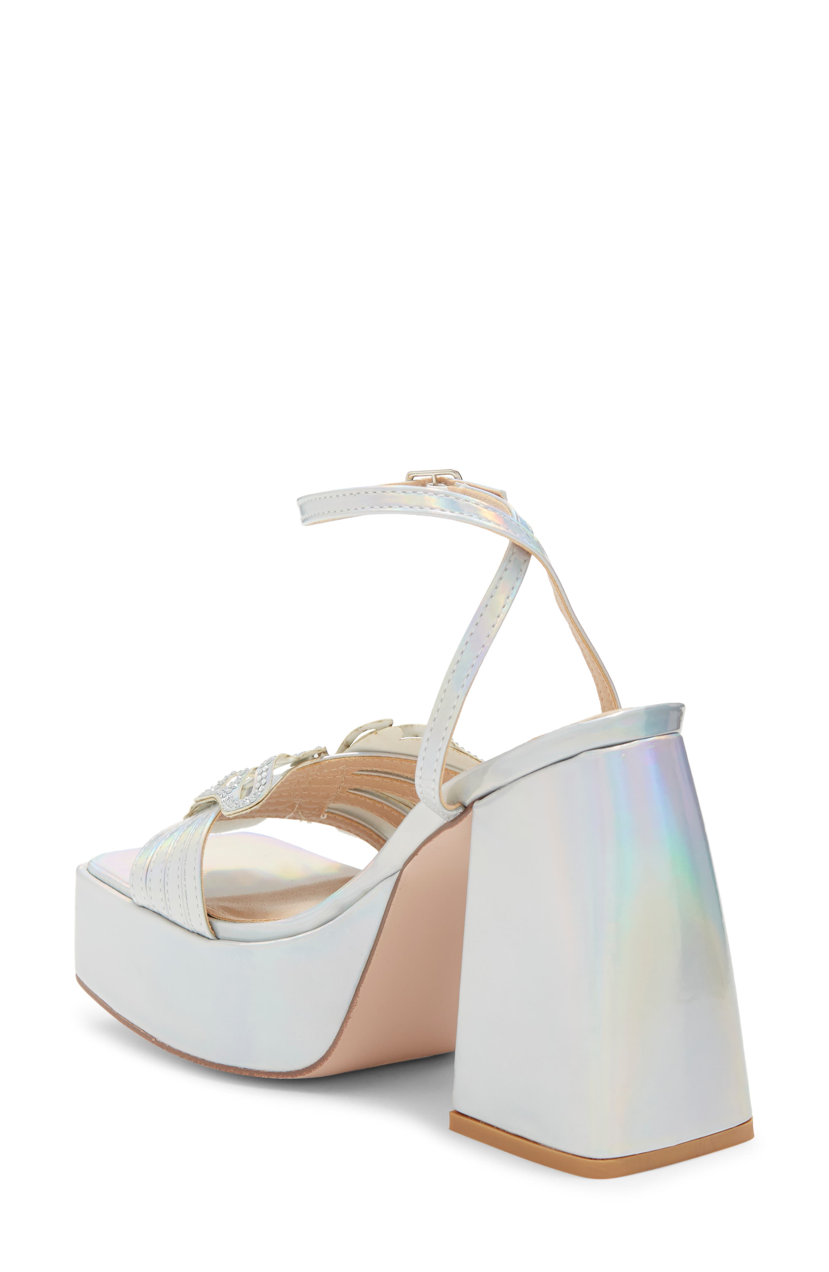 CHASE AND CHLOE Drew Butterfly Platform Heeled Sandal (Women ...