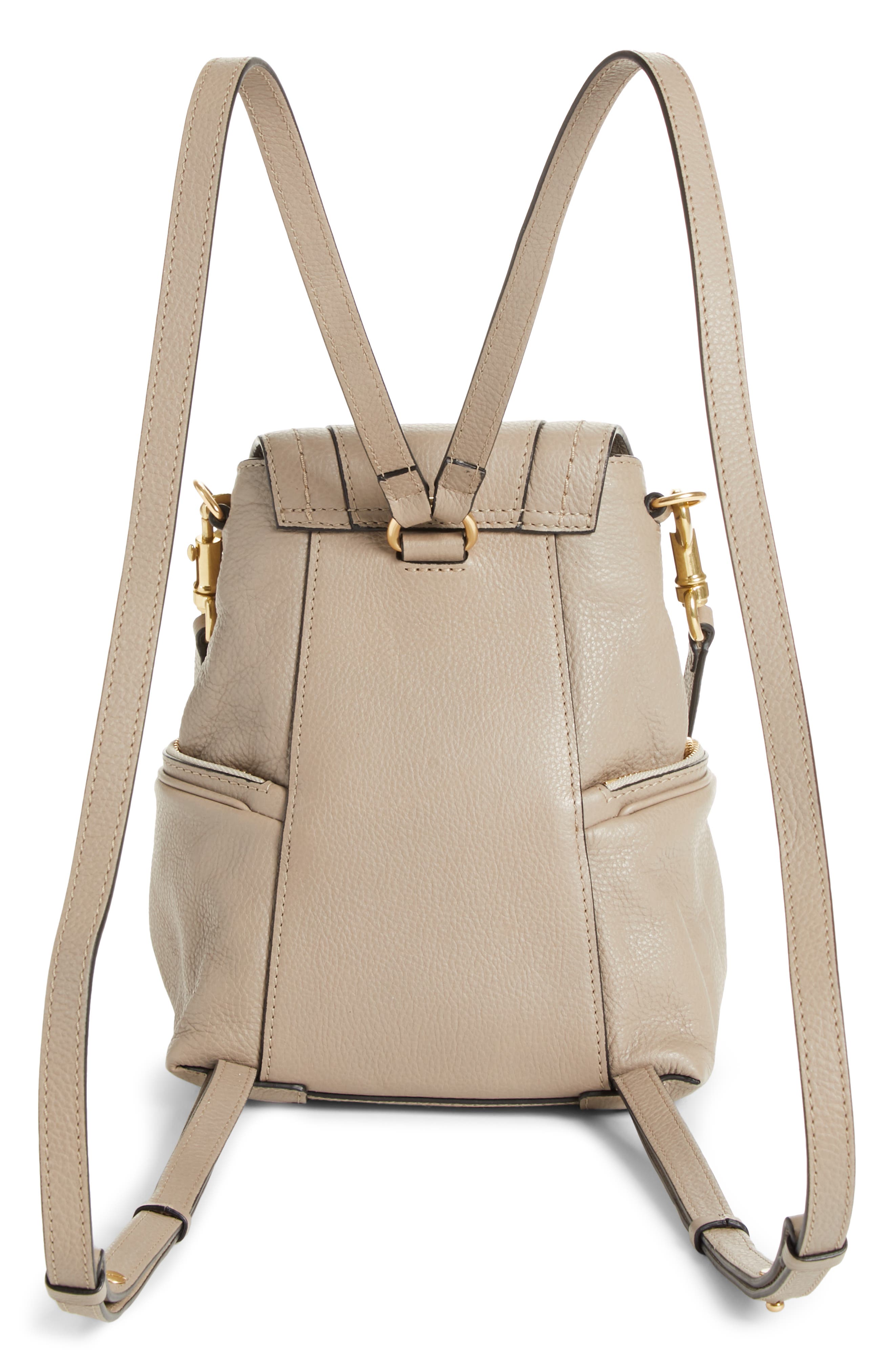 See by Chloé Small Olga Leather Backpack, Alternate, color, 