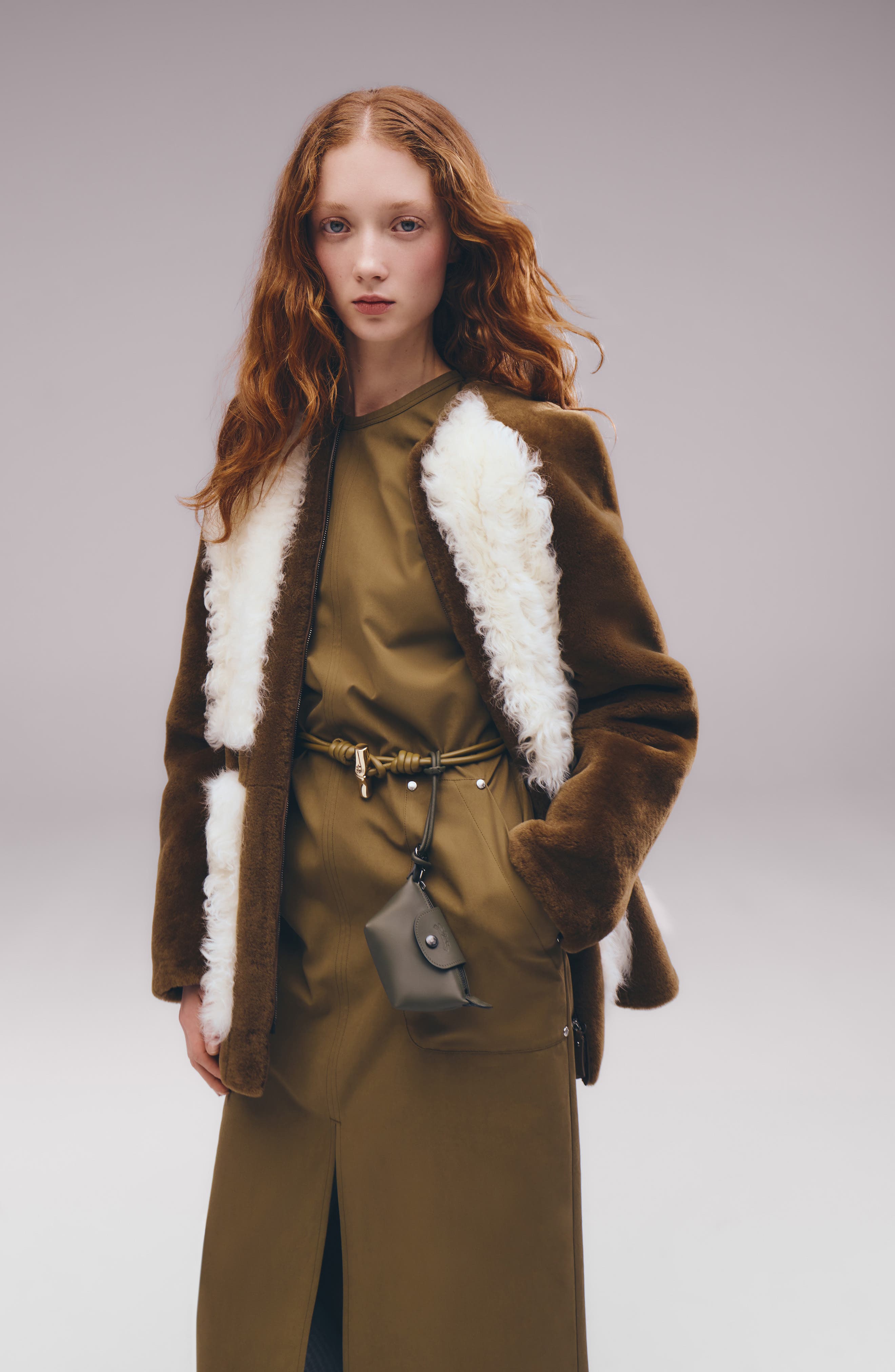 Longchamp Le Pliage Xtra Leather Coin Purse, Alternate, color, Fir