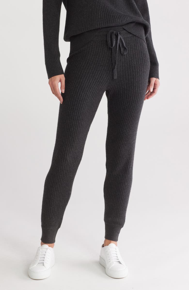 Spiritual Gangster Luxe Essential Ribbed Joggers, Main, color,