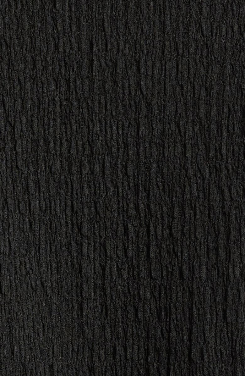 AK ANNE KLEIN Textured Ridge Knit Popover Top, Alternate, color, Anne Black