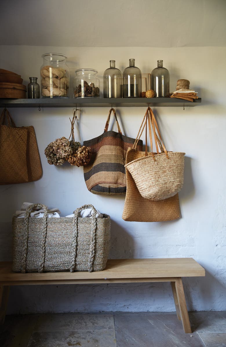 The White Company Large Woven Storage Basket, Alternate, color,