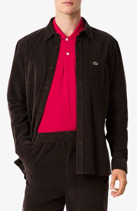 Regular Fit Corduroy Button-Up Shirt