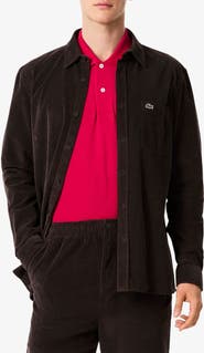 Lacoste Regular Fit Corduroy Button-Up Shirt
