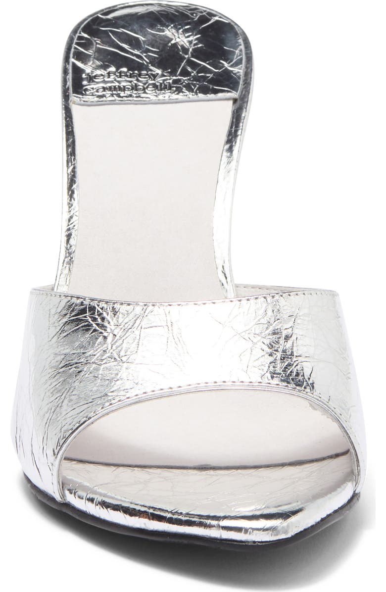 Jeffrey Campbell Agent Slide Sandal, Alternate, color, Silver Metallic
