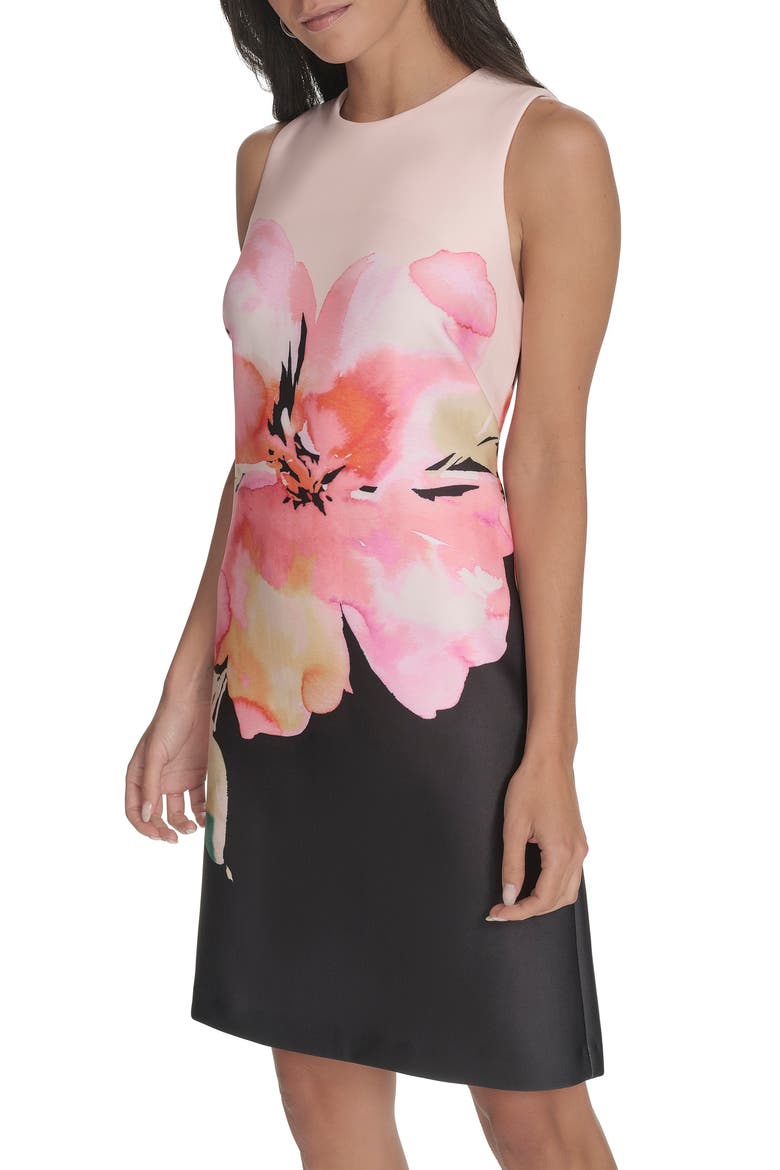 Big Floral Shift Dress, Alternate, color, TULIP MULT