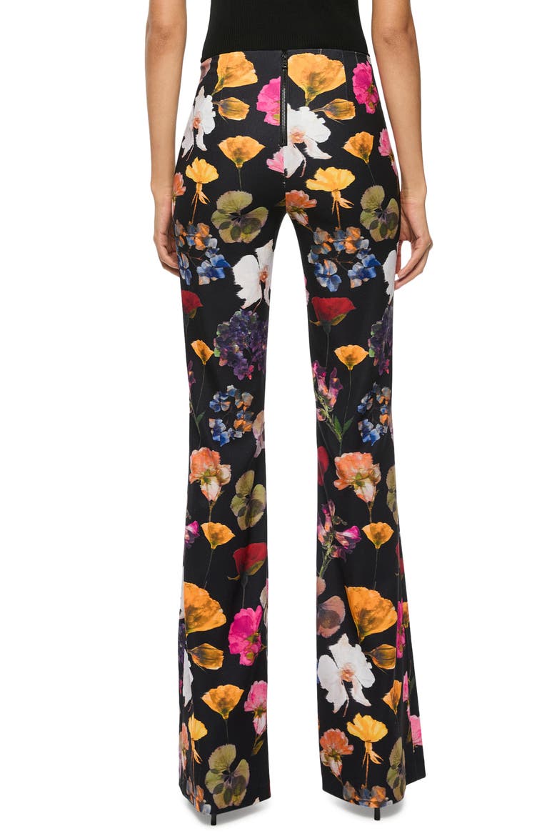 Floral High Waist Bootcut Pants, Alternate, color, TIMELESS BLOSSOM