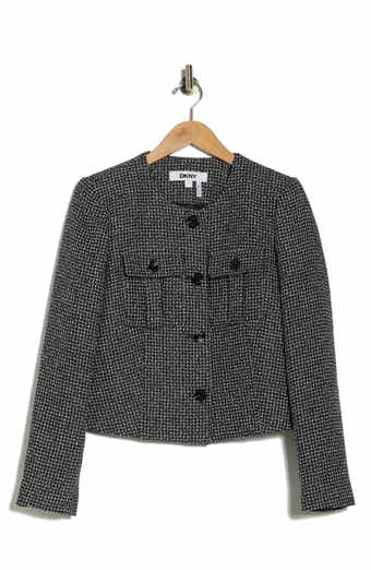 DKNY Tweed Crop Jacket
