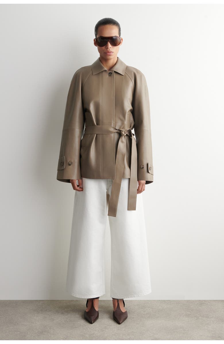 COS Denim Culottes, Main, color, White