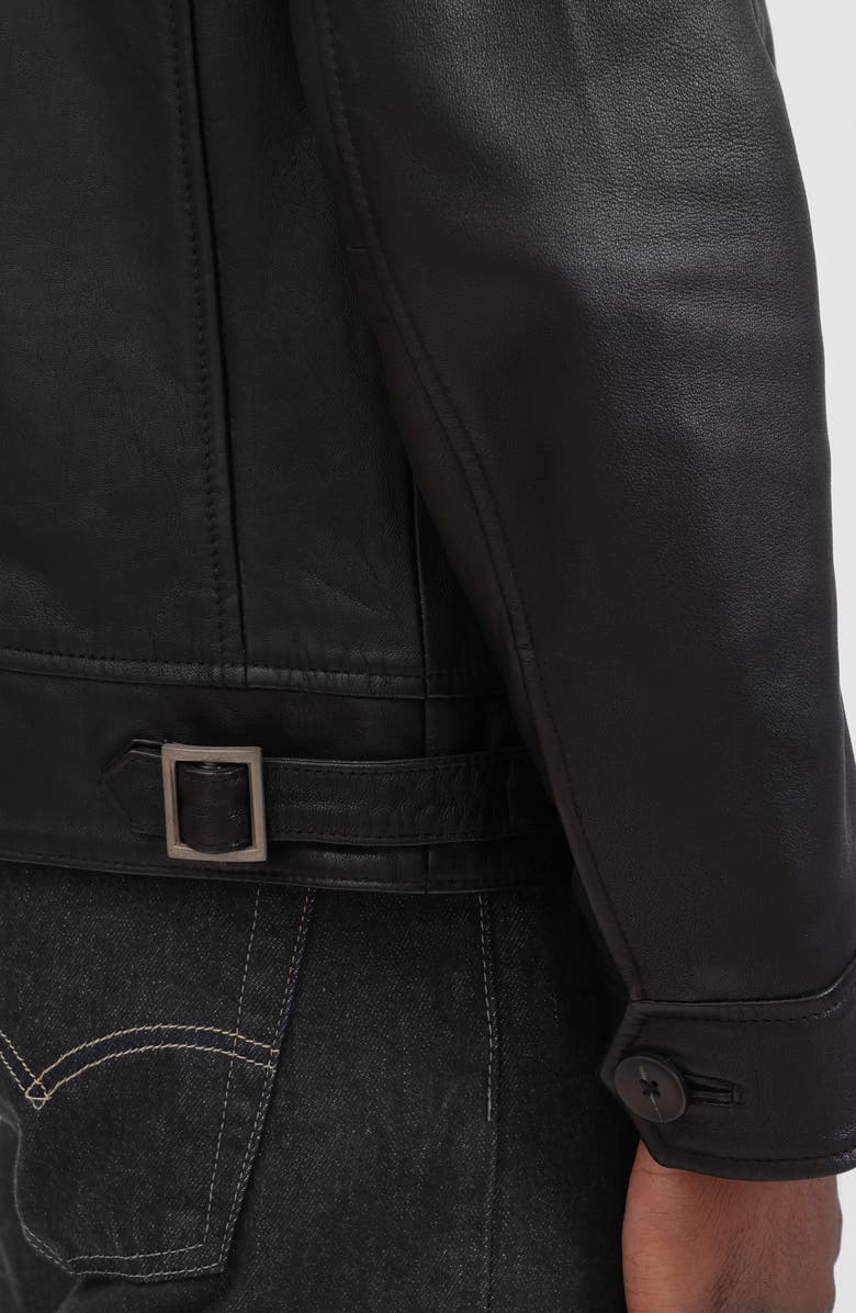 Bagatelle Leather Jacket, Alternate, color, Black