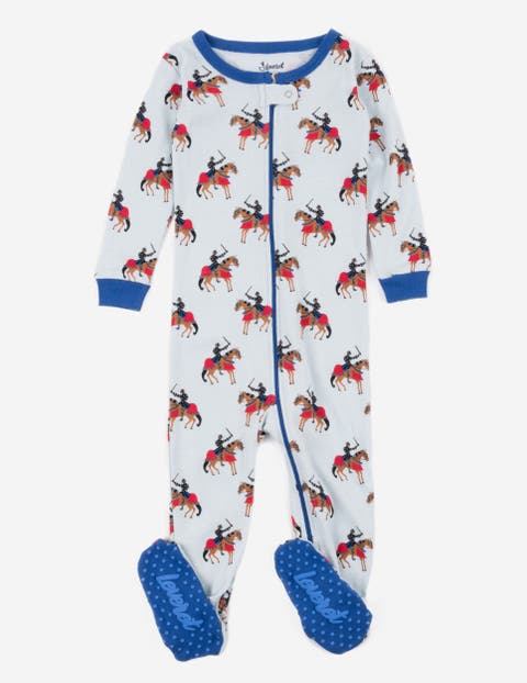 Kids Cotton Footed Printed Pajamas, Animal, Holiday & Fun Prints (Toddler, Little Kid & Big Kid)