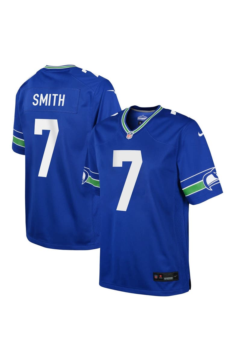 Nike Youth Nike Geno Smith Royal Seattle Seahawks Game Jersey, Main, color, 