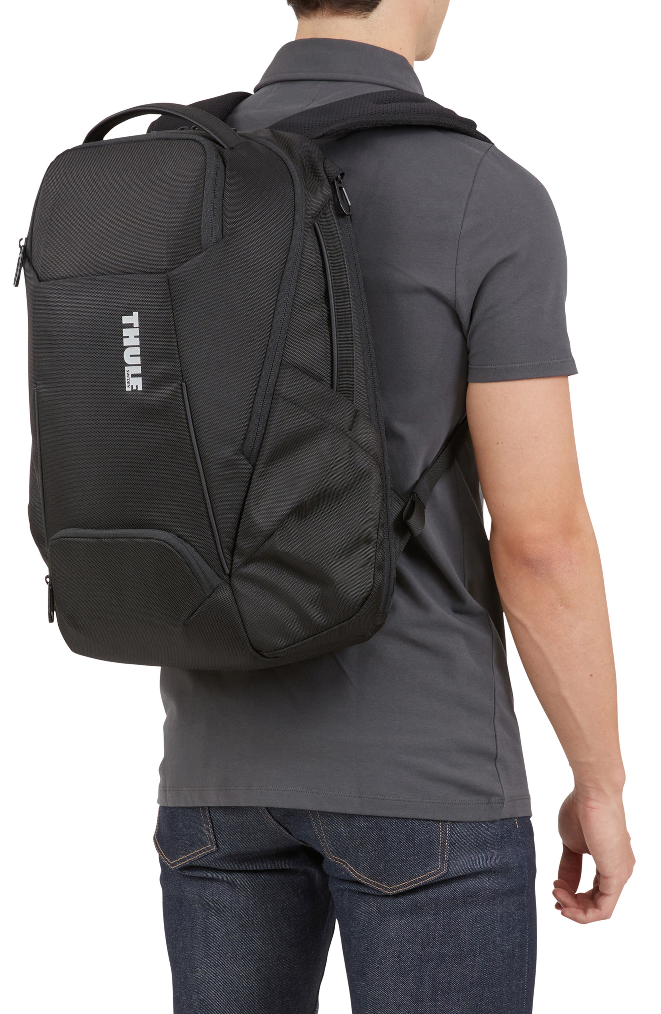 Thule Accent 26-Liter Recycled Backpack, Alternate, color, Black