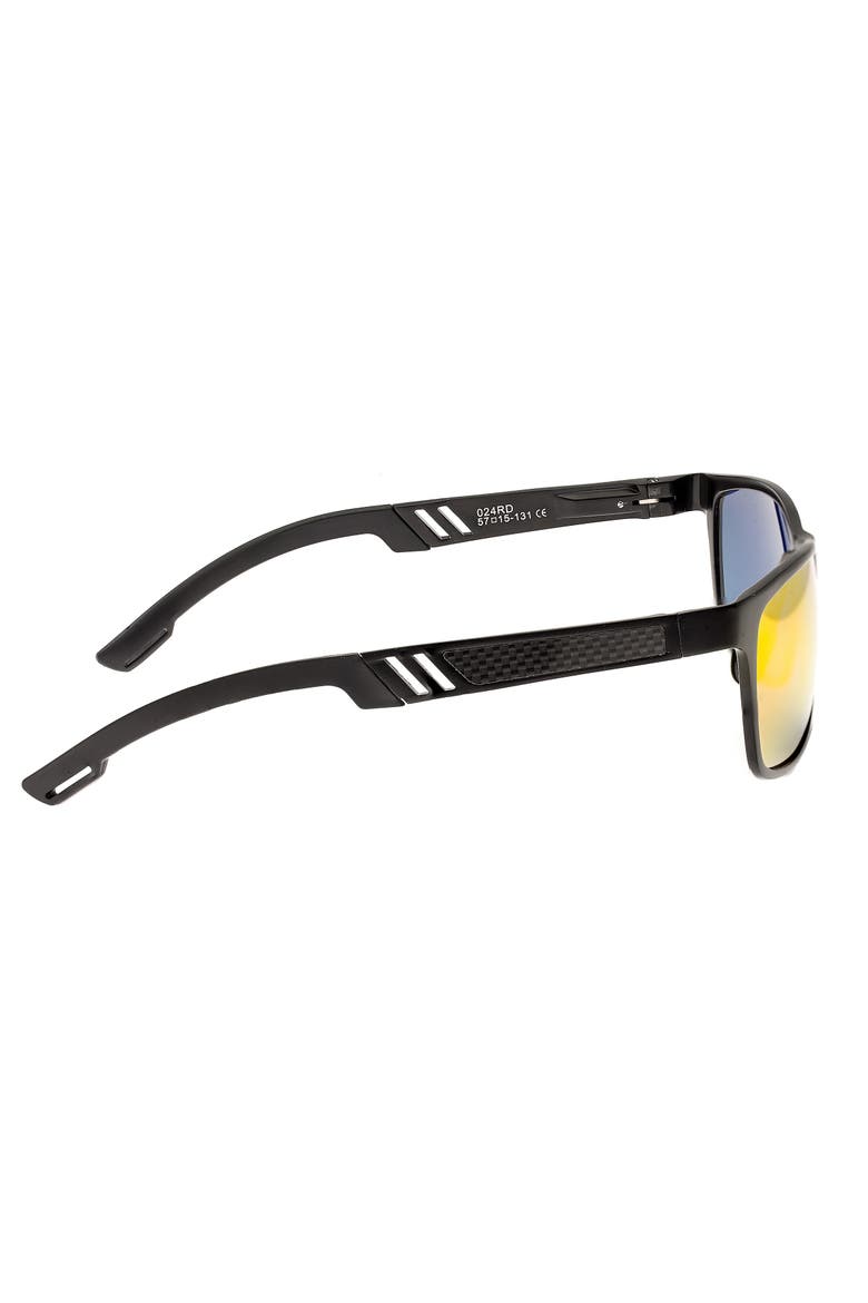 Pyxis Titanium Polarized Sunglasses, Alternate, color, Black/Red-Yellow
