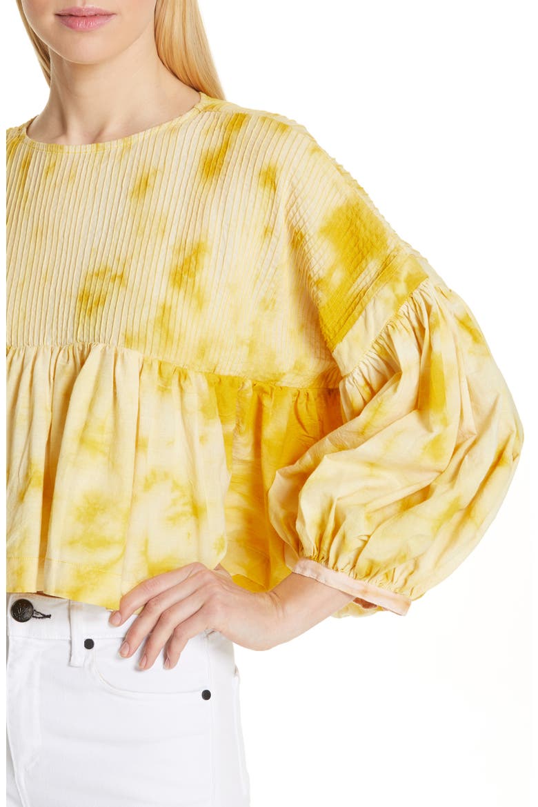 Mon Tie Dye Tie Back Top, Alternate, color, SUN RIPPLE