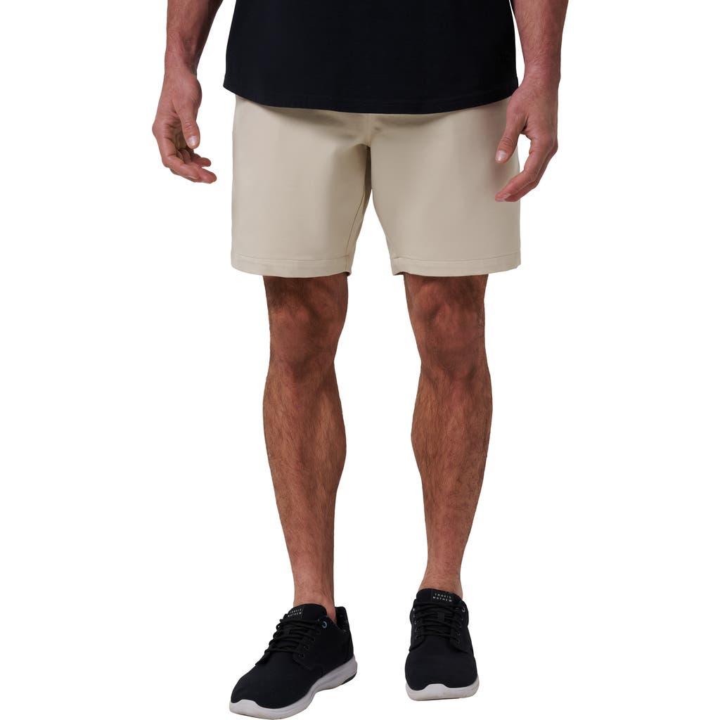 Travismathew Stretchknit 8-inch Shorts In Italian Sand