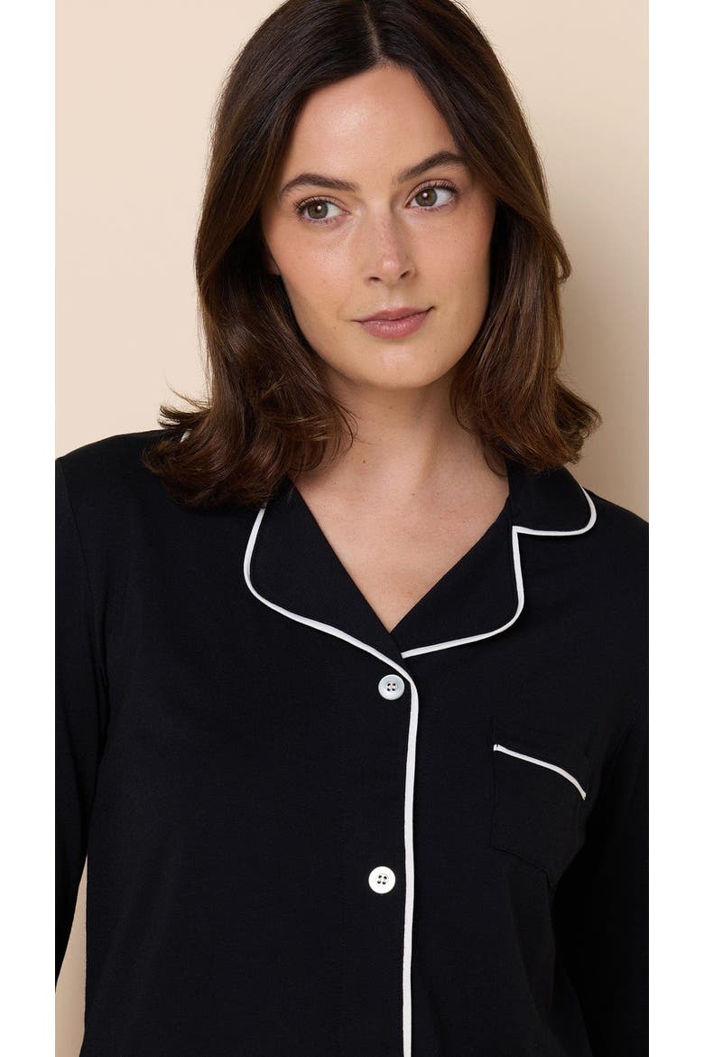 Pima Knit Pajama Set, Alternate, color, Midnight