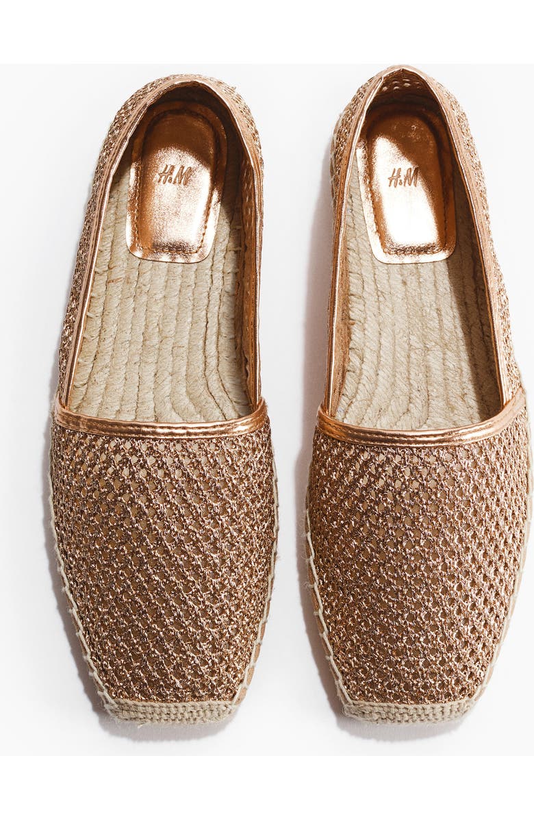 H&M Espadrilles, Alternate, color, Gold-Colored