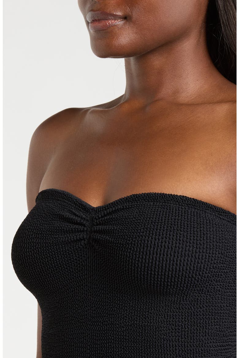 Brooke Strapless One-Piece Swimsuit, Alternate, color, BLACK