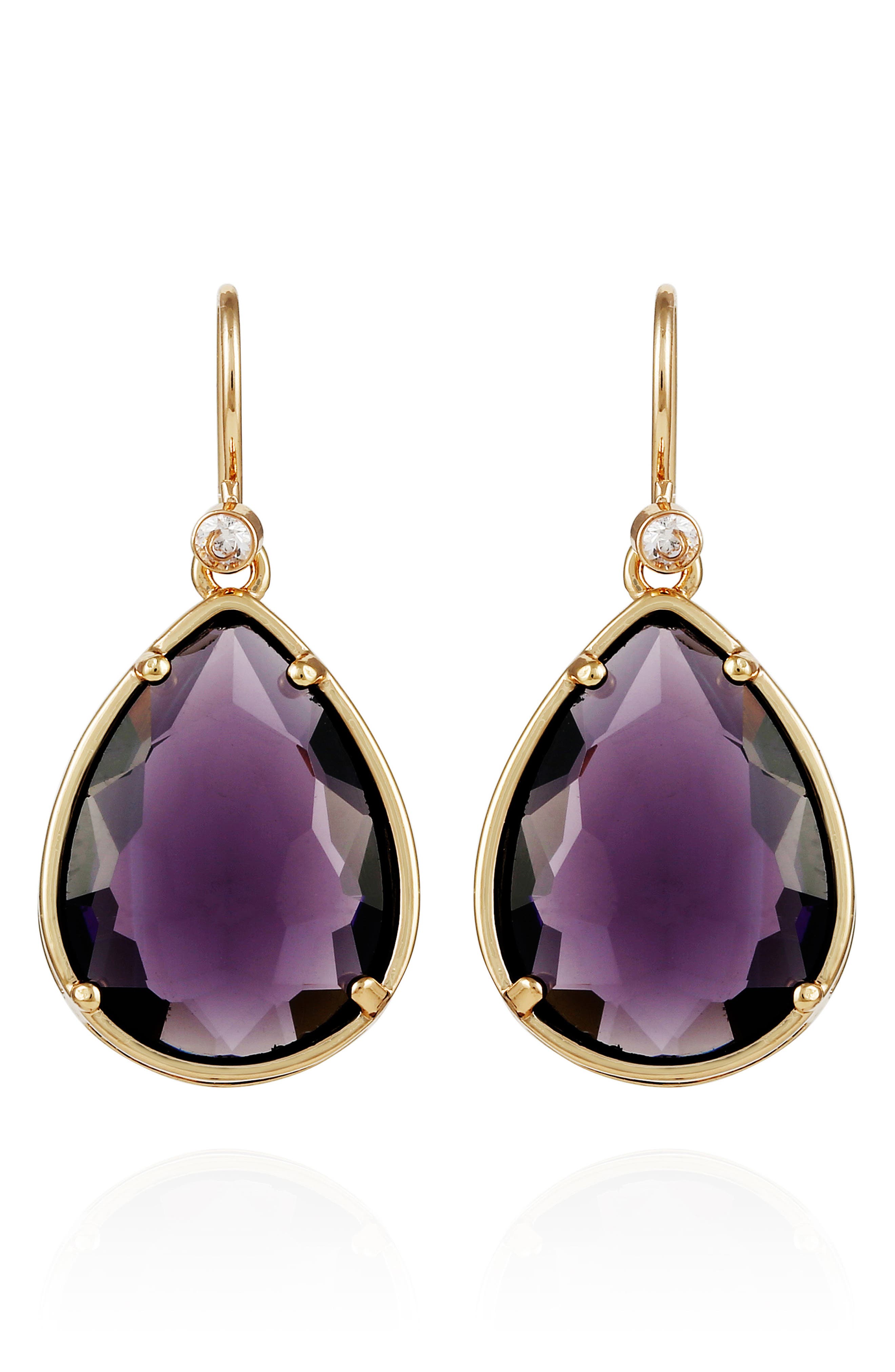 T Tahari Crystal Drop Earrings