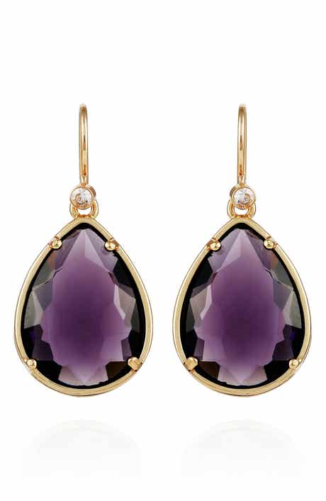 T Tahari Crystal Drop Earrings