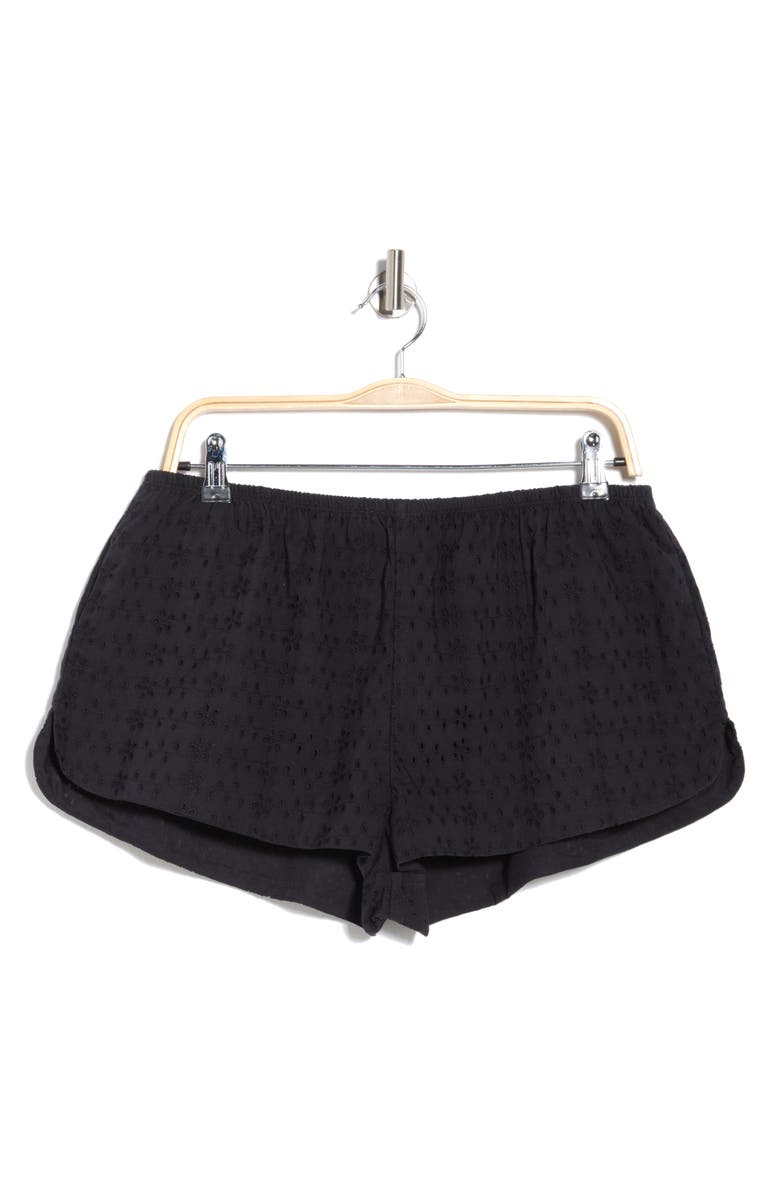Florence by Mills Eyelet Shorts, Main, color, Black