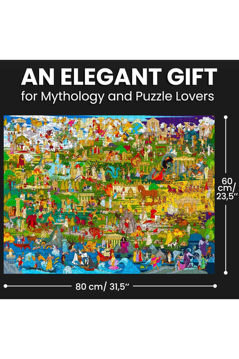 1000 Piece Jigsaw Puzzle for Adults - Mythology Puzzle, Alternate, color, Greek