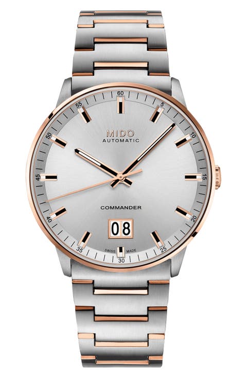 Commander II Skeleton Bracelet Watch, 42mm