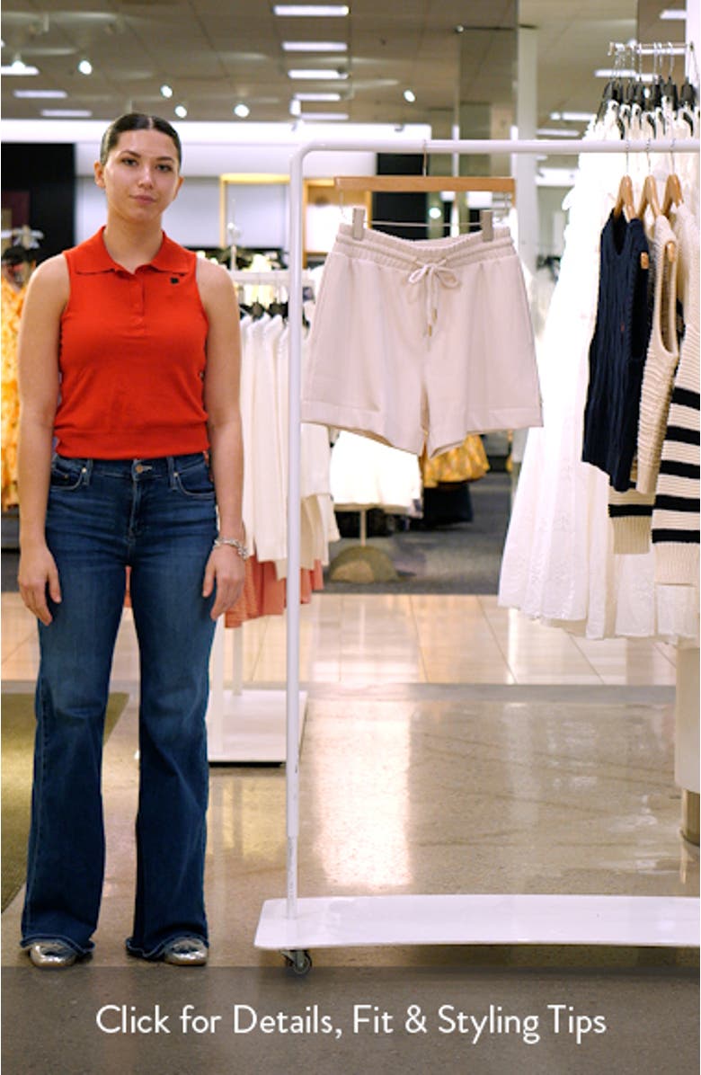 x @cellajaneblog Rib Scuba Knit Shorts, sales video thumbnail