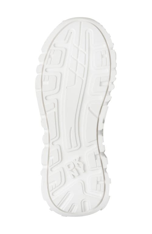 Dkny Lexie Platform Sneaker In Silver