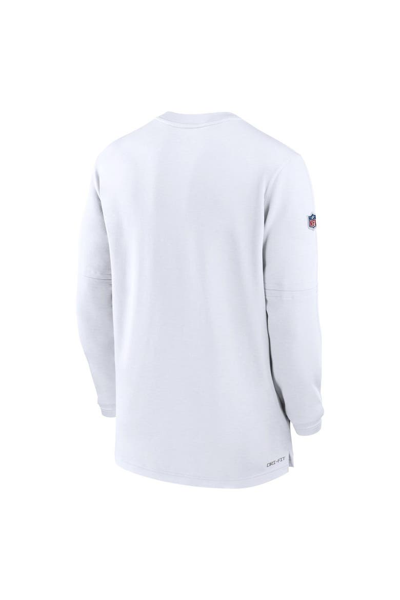 Men's Nike  White New Orleans Saints 2023 Sideline Performance Long Sleeve Quarter-Zip Top, Alternate, color, White