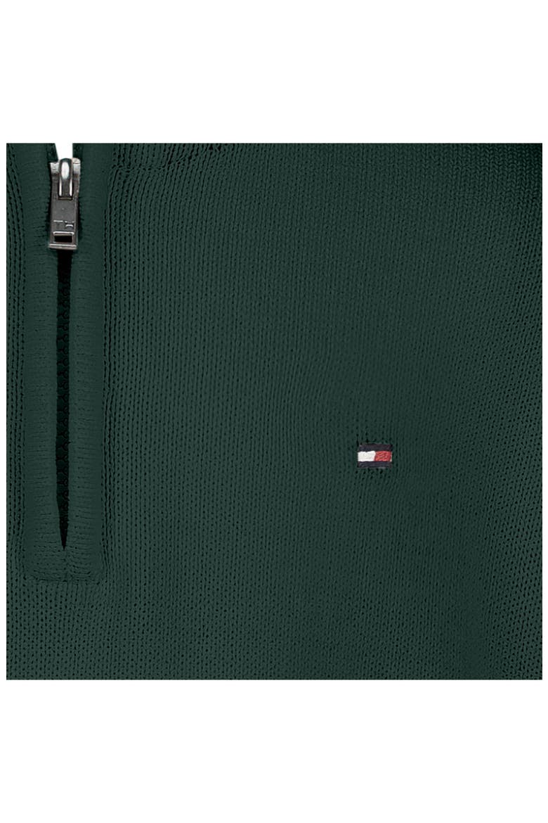 Kids' Cotton Quarter Zip Sweater, Alternate, color, JUNE BUG