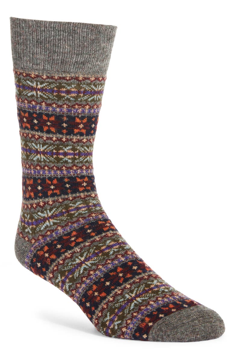 Polo Ralph Lauren Fair Isle Socks, Main, color, 