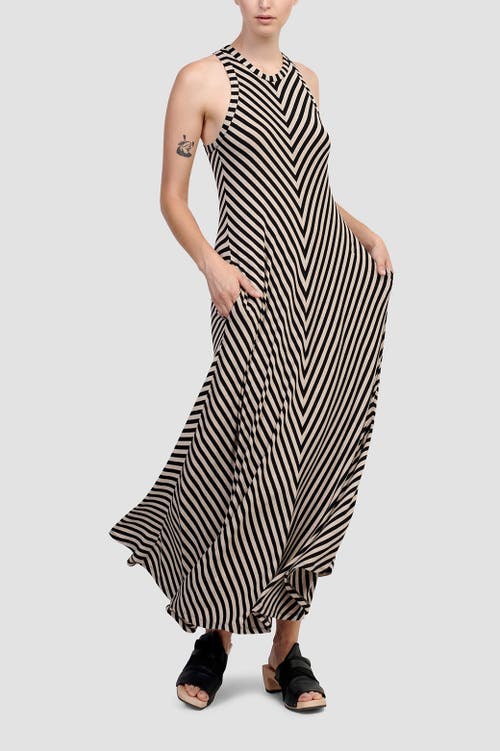 ALEMBIKA ALEMBIKA STRIPED TANK MAXI DRESS