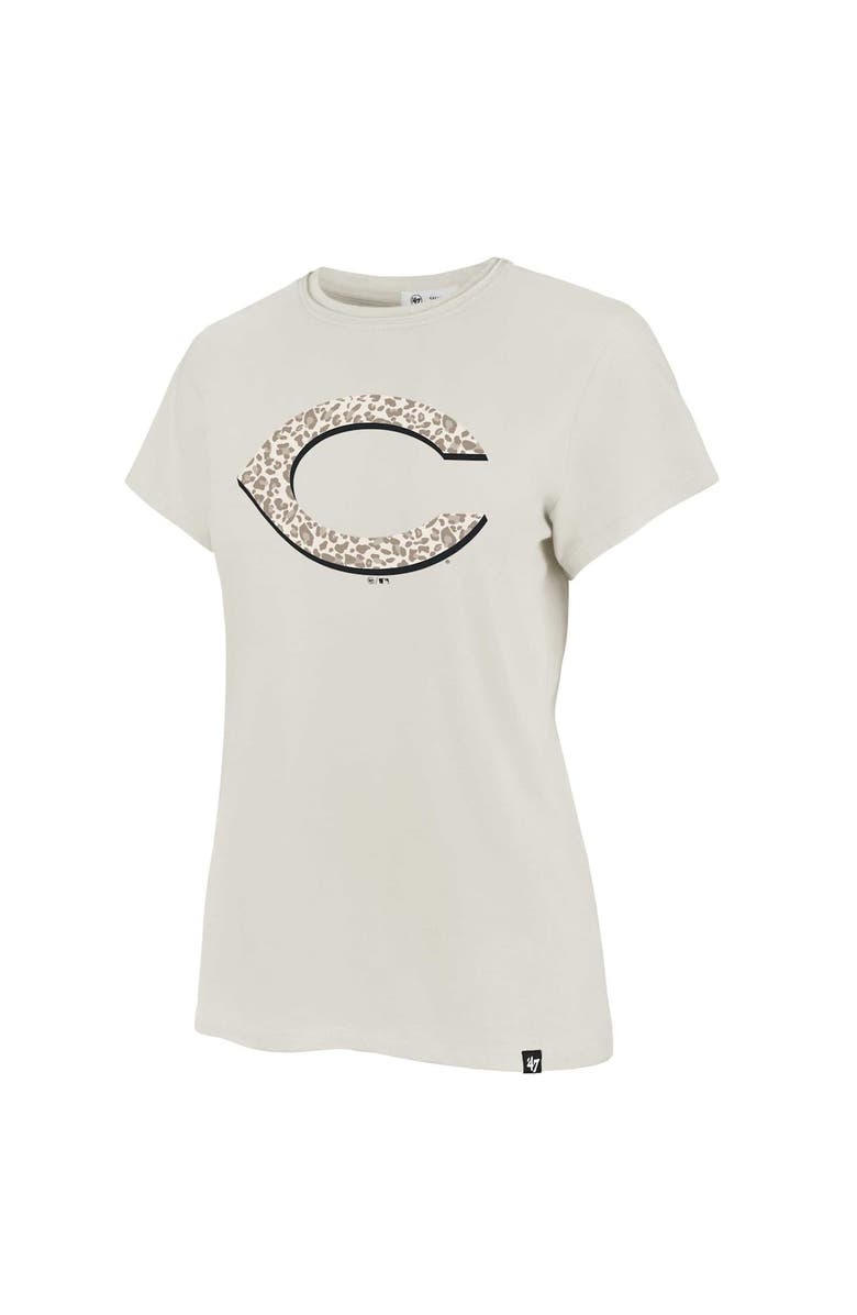 '47 Women's '47 Oatmeal Cincinnati Reds Panthera Frankie T-shirt, Alternate, color, Oatmeal