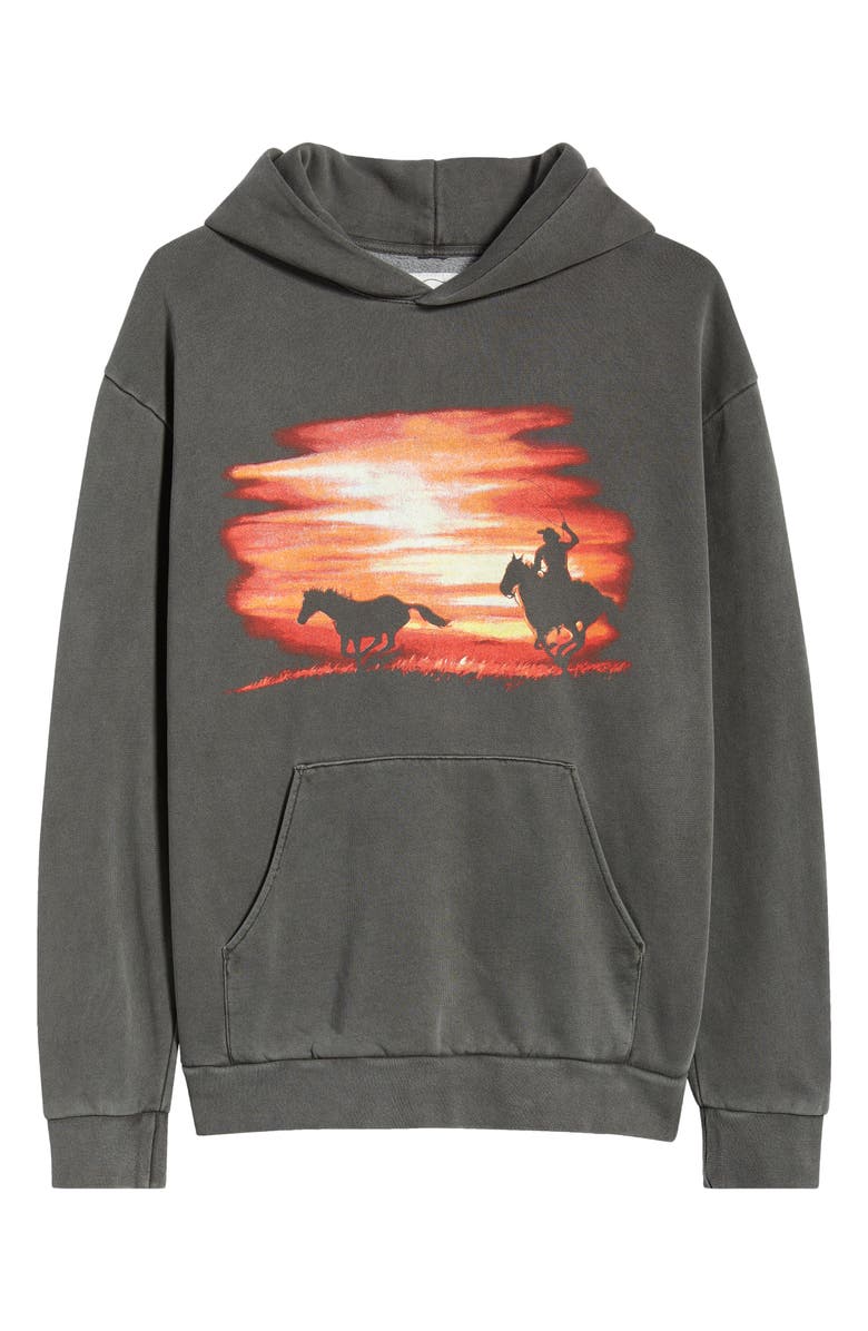 ONE OF THESE DAYS Look Beyond Graphic Hoodie, Alternate, color, Washed Black