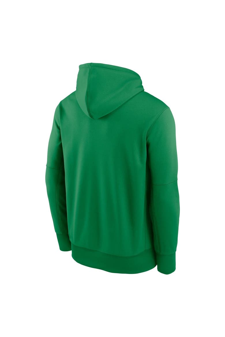Men's Nike Green Oregon Ducks Team Stacked Performance Pullover Hoodie, Alternate, color, Green