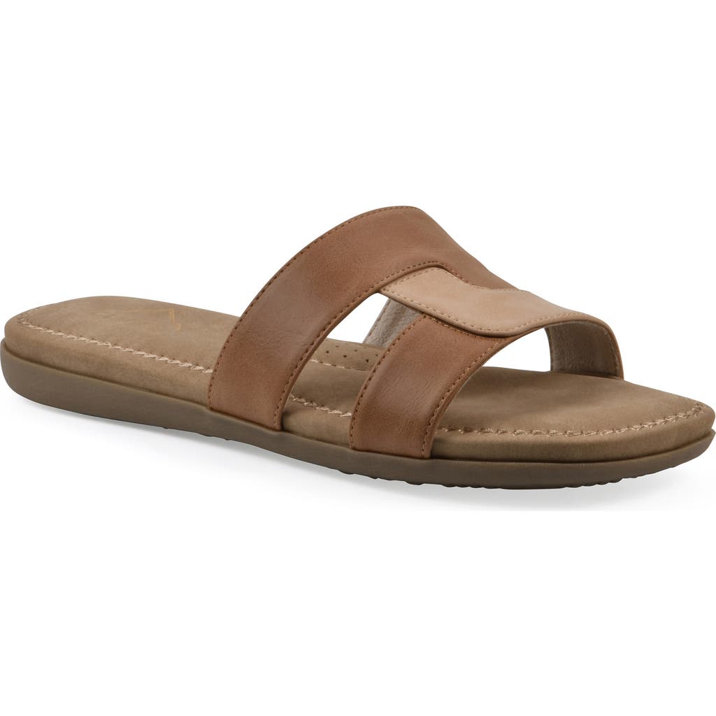 Cliffs By White Mountain Fraida Slide Sandal In Natural Nubuck