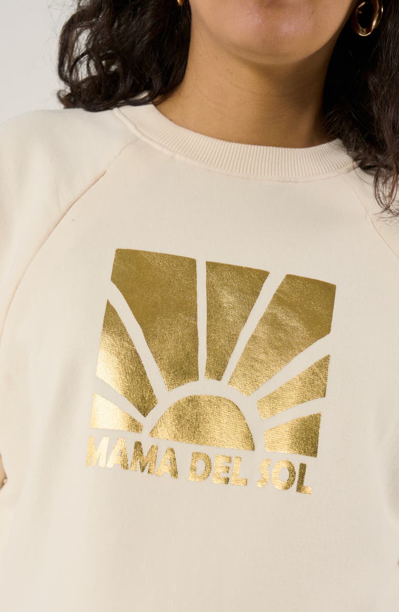 Cache Coeur Maternity and Nursing Print Sweat Sunny, Alternate, color, Ecru