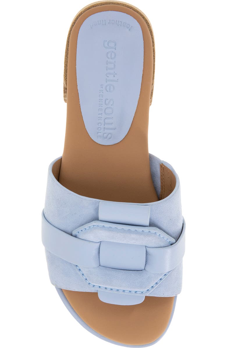 Gentle Souls Hudson Slide Sandal, Alternate, color, Light Blue Suede