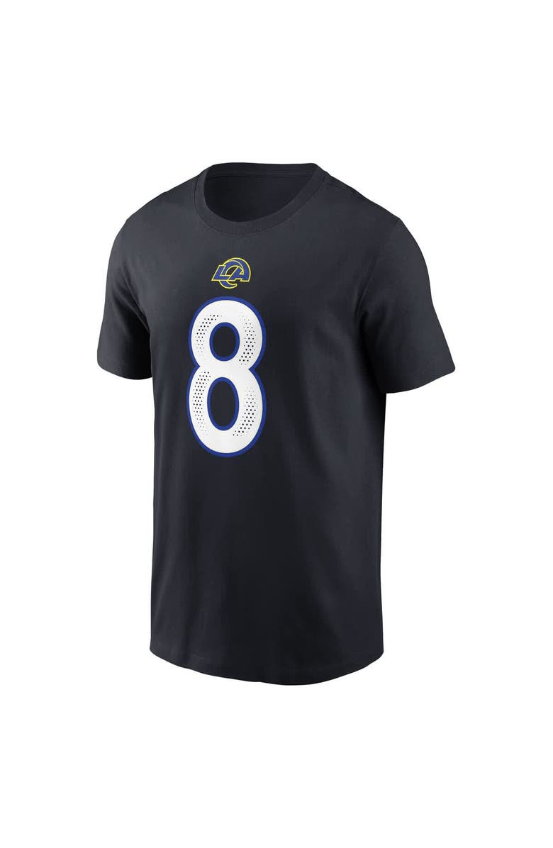 Nike Men's Nike Jared Verse Midnight Blue Los Angeles Rams 2025 Rivalries Collection Player Name & Number T-Shirt, Alternate, color, Dark Blue