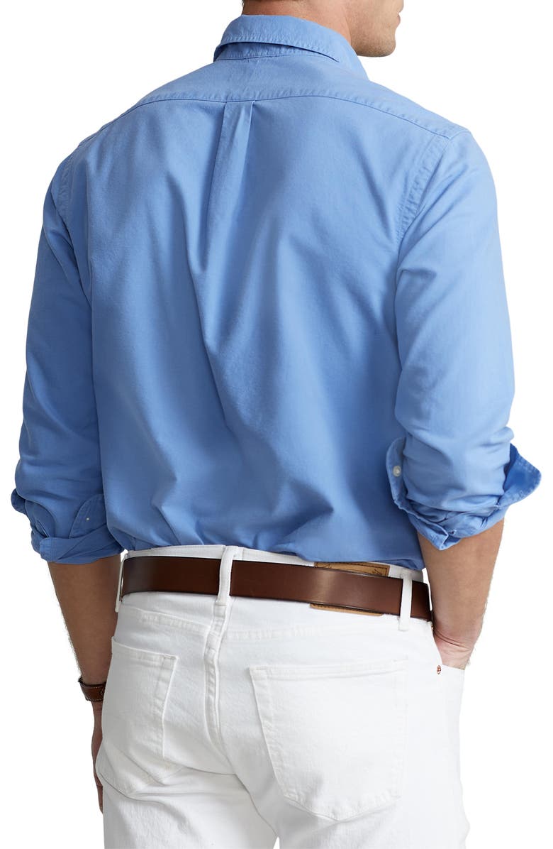 Polo Ralph Lauren Classic Fit Solid Button-Down Oxford Shirt, Alternate, color, 