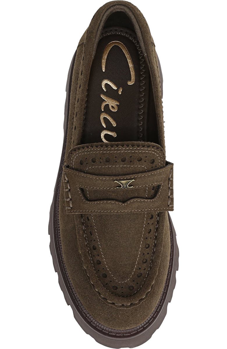 Circus NY by Sam Edelman Paisley Platform Penny Loafer, Alternate, color, Olivewood