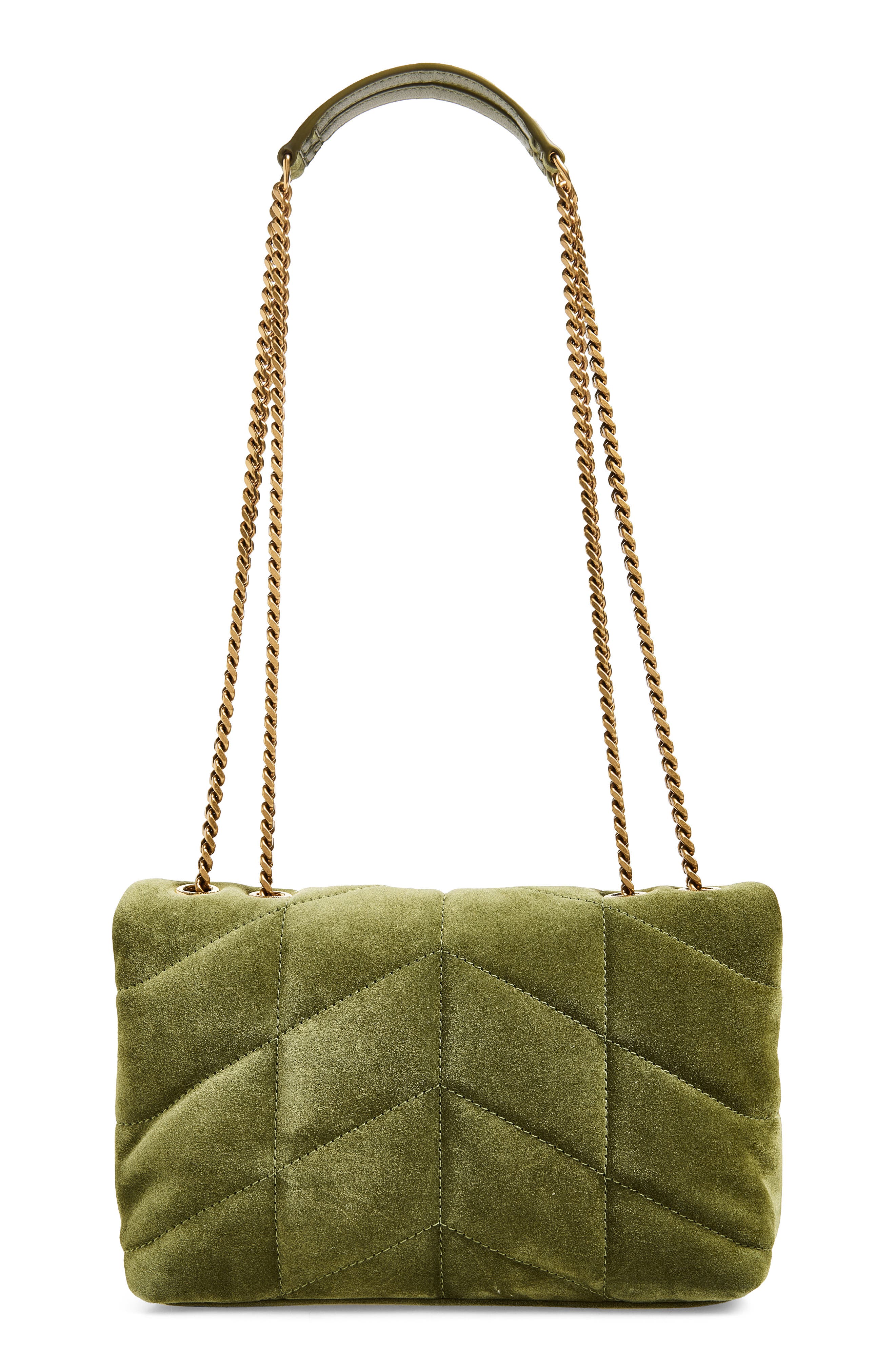 Puffer Toy Suede Crossbody Bag, Alternate, color, JUNIPER