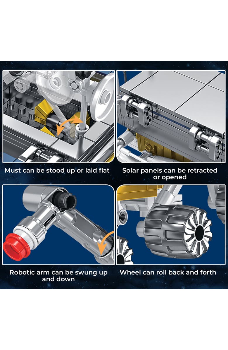 CONTIXO Aerospace Series Building Block Set, Alternate, color, White Mars Rover